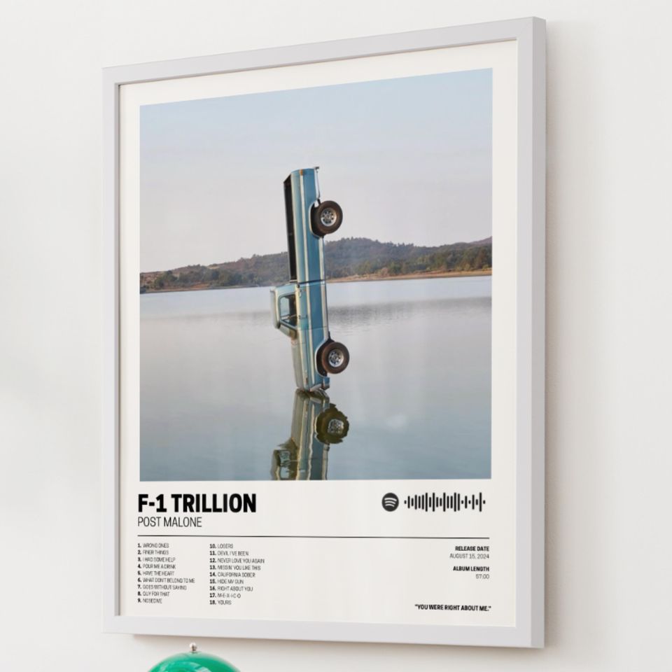 Post Malone Poster  F-1 Trillion Album Art