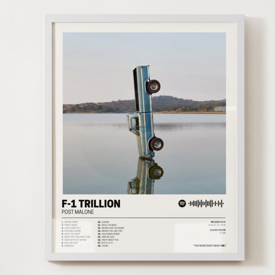 Post Malone Poster  F-1 Trillion Album Art