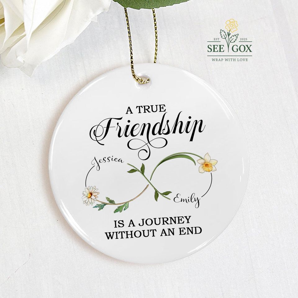 Personalized Best Friend Jewelry Dish, Birth Flower Jewelry Dish, Gift Group Friends