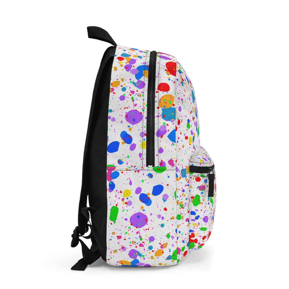 Splatter Art Backpack, Student Rucksack