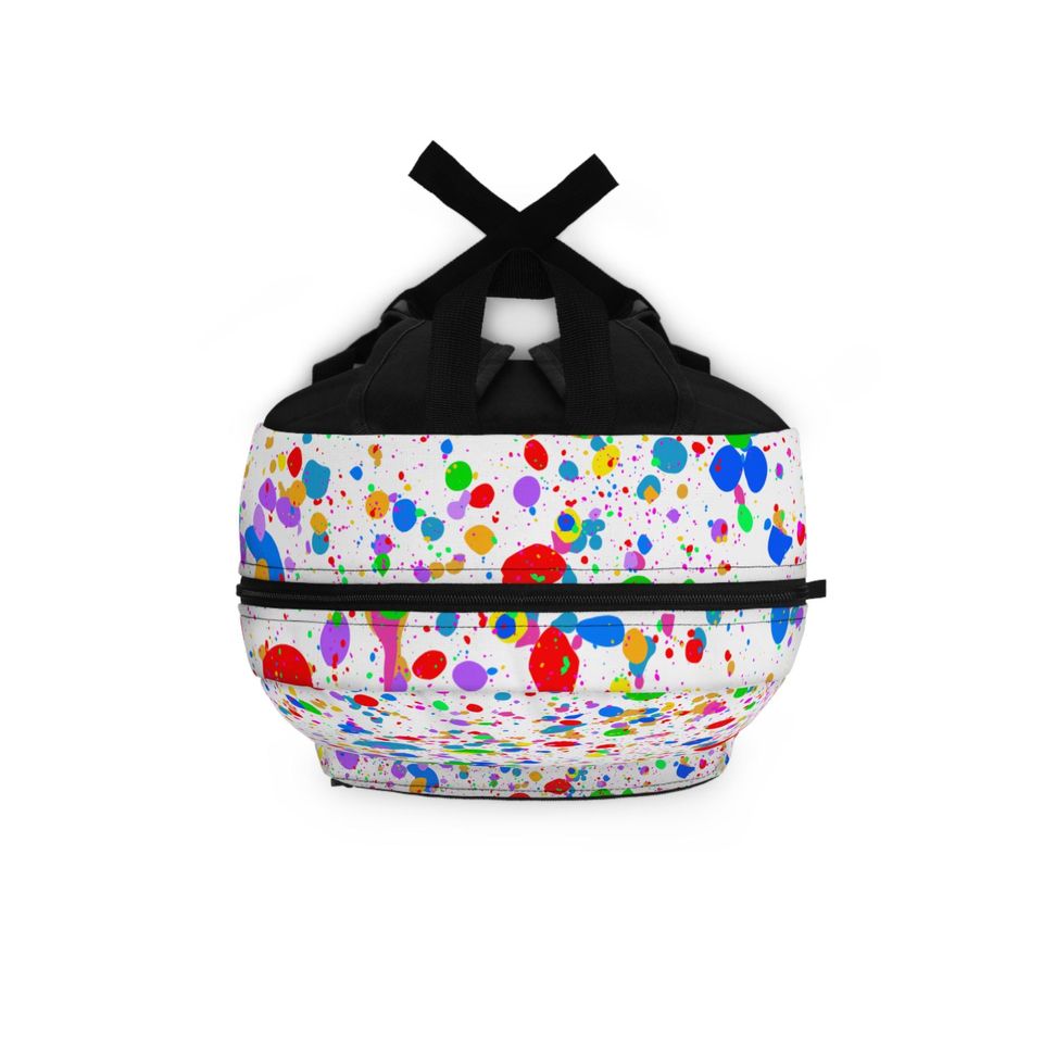 Splatter Art Backpack, Student Rucksack
