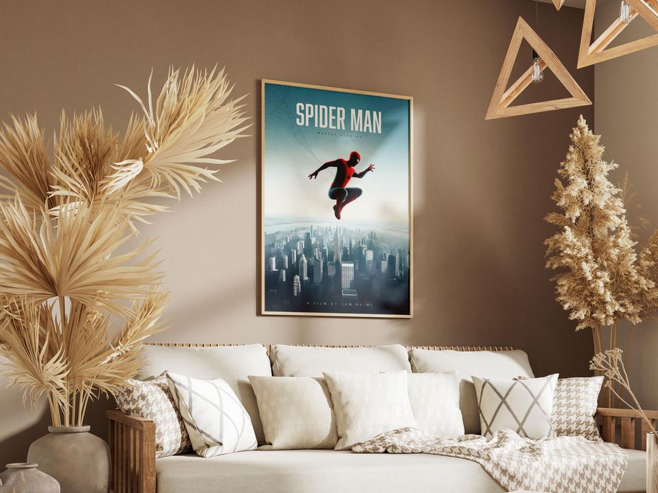 Spider-Man Movie Poster – Sam Raimi Marvel Wall Art