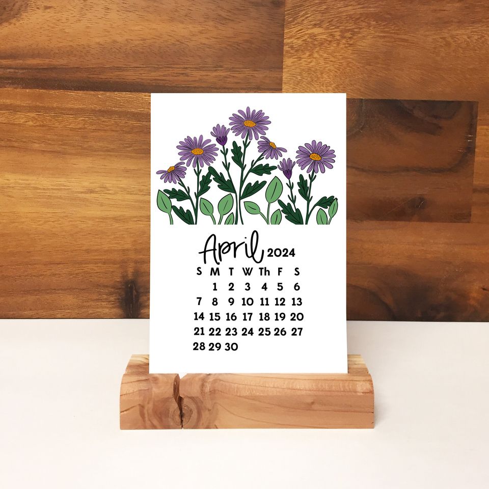 2024 Desk Calendar -  Floral