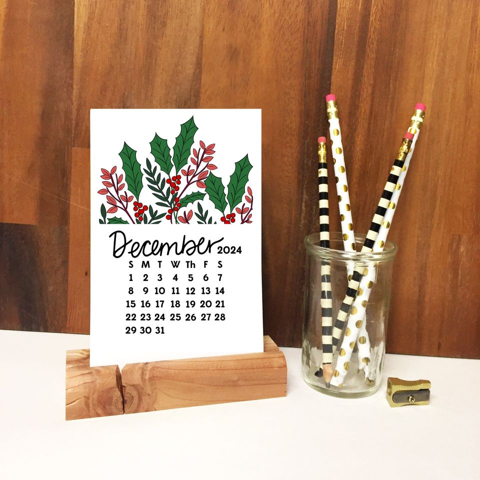 2024 Desk Calendar -  Floral