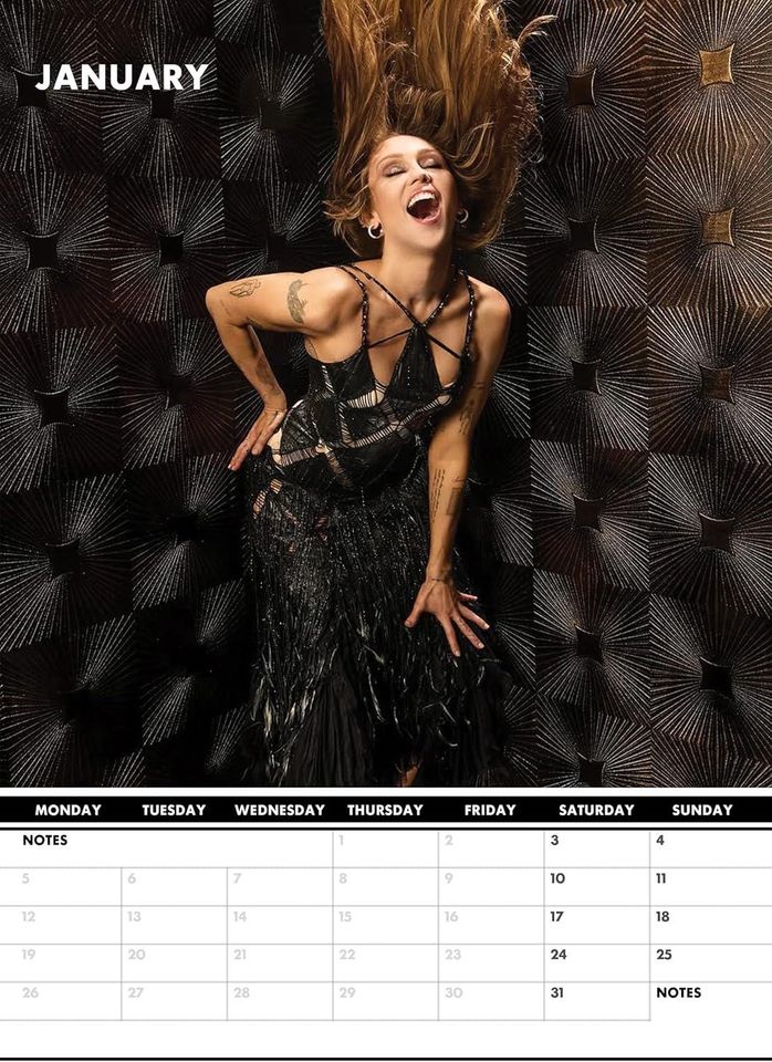 Miley Cyrus 2026 Wall Calendar