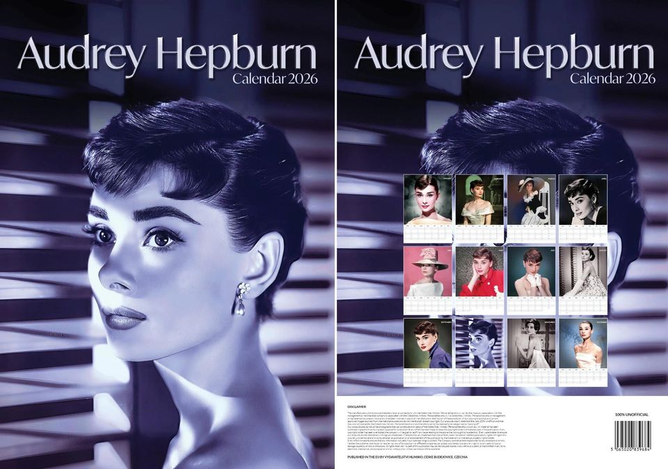 Audrey Hepburn 2026 Wall Calendar