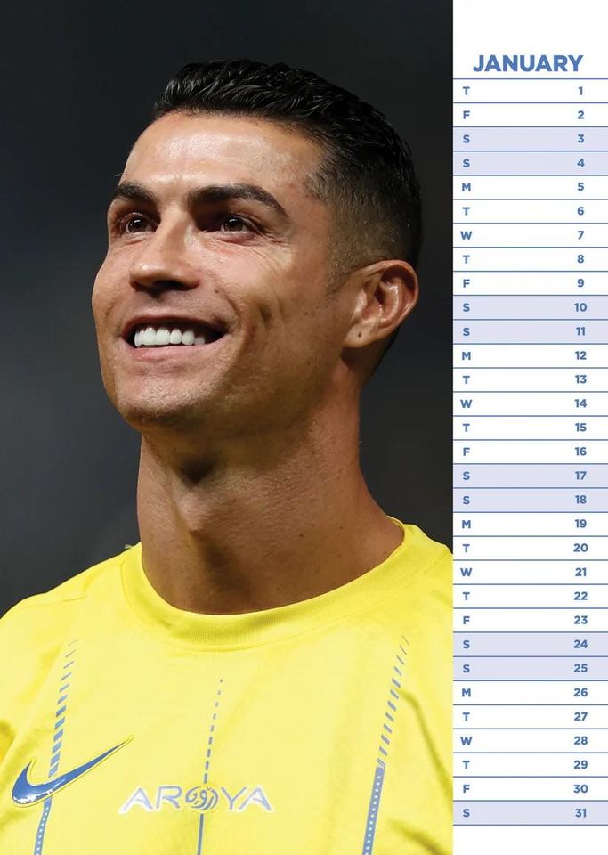 Ronaldo 2026 Calendar, New Year Gift, Home Decor