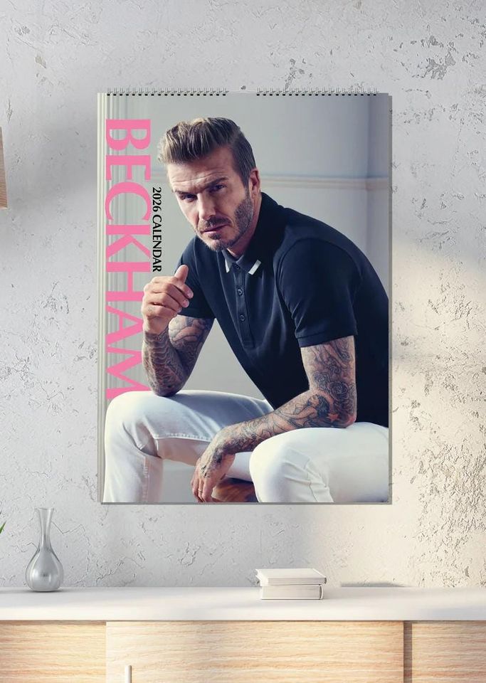 David Beckham 2026 Wall Calendar