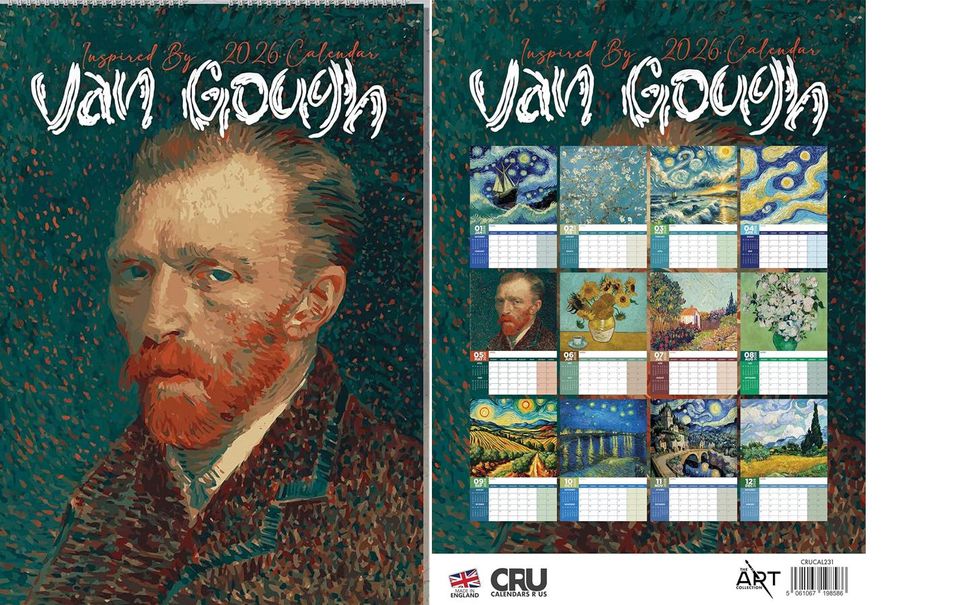 Van Gogh 2026 Wall Calendar: A3 Photography Print