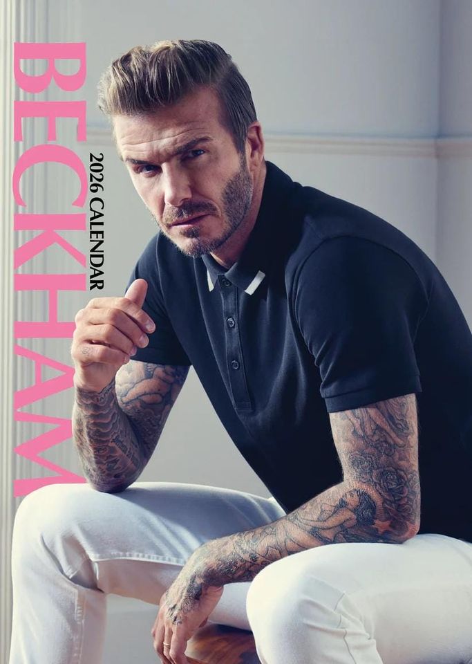 David Beckham 2026 Wall Calendar