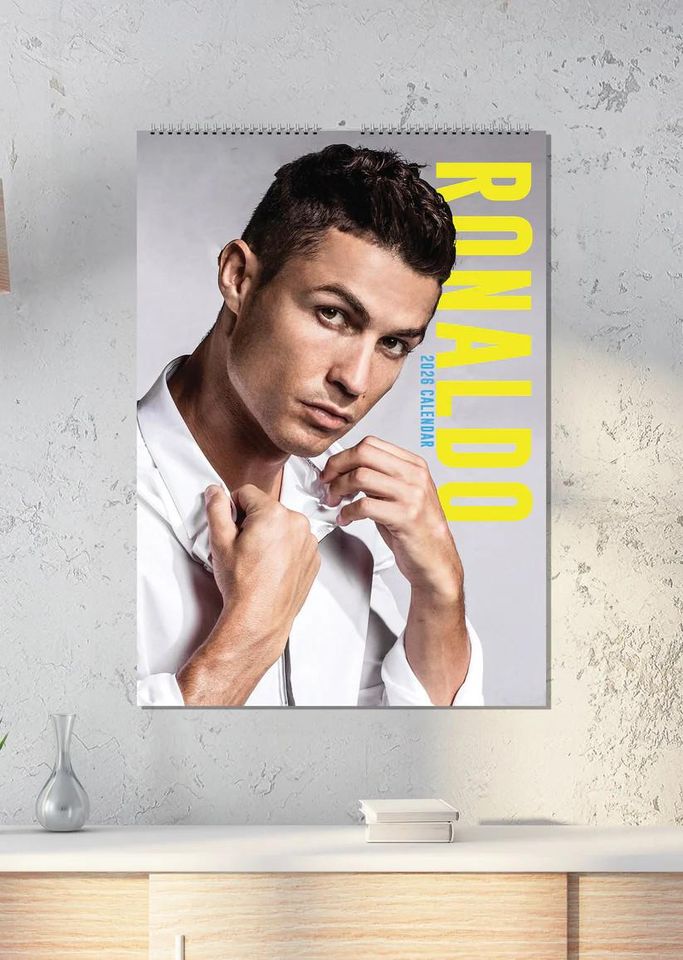 Ronaldo 2026 Calendar, New Year Gift, Home Decor