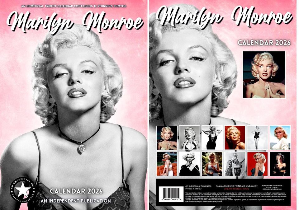 Marilyn Monroe 2026 Wall Calendar