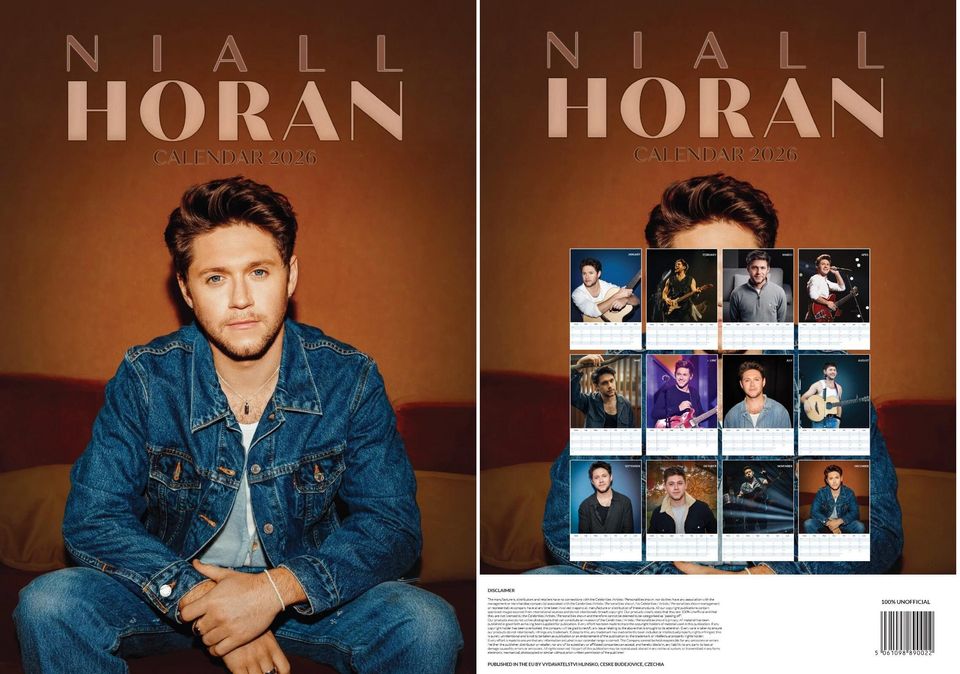 Niall Horan 2026 Wall Calendar