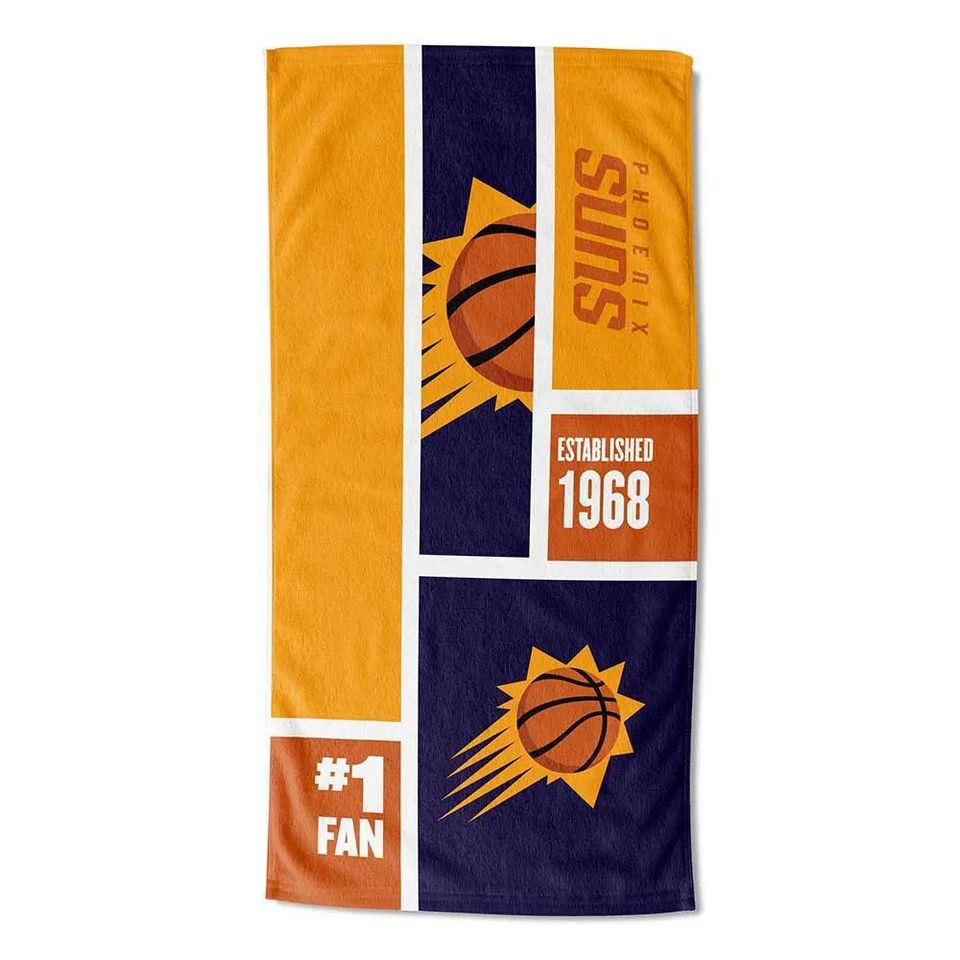 Phoenix Suns Beach Towel: Personalized NBA Colorblock Fan Gift