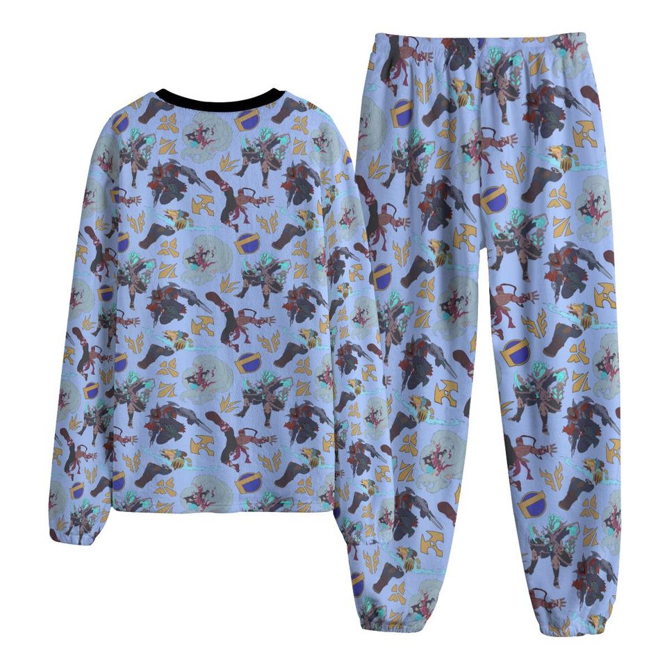 League Pajama Set | Cozy Anime Loungewear | Unisex Warm Pajamas