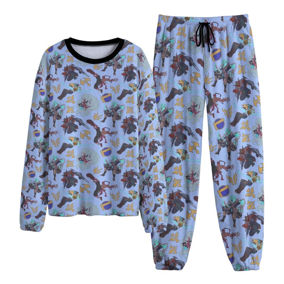 League Pajama Set | Cozy Anime Loungewear | Unisex Warm Pajamas