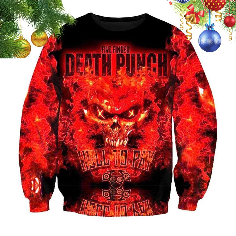 Five Finger Death Punch Hoodies 3D, 5FDP Pullover 3D Hoodie