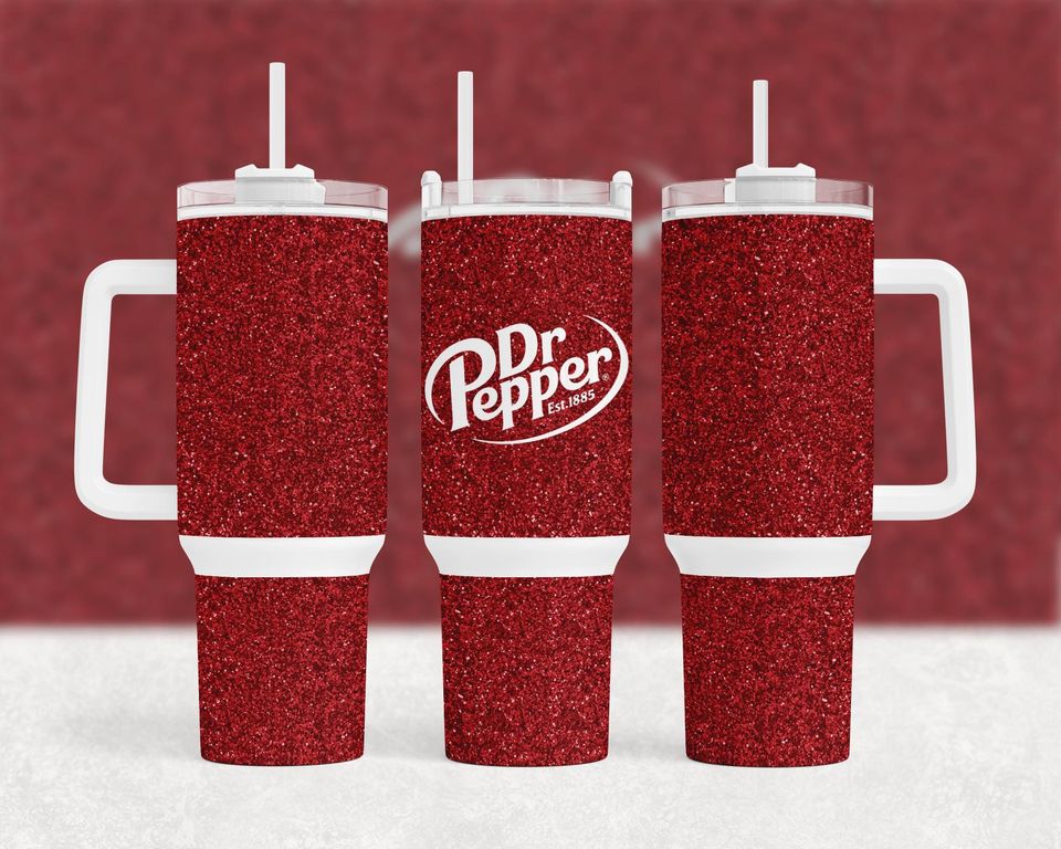 Dr Pepper 40 oz Tumbler with Handle