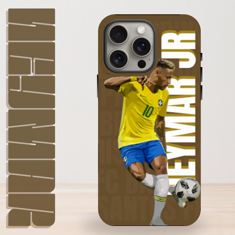 Football Phone Case Neymar Flexi Case Brazil Soccer iPhone Case