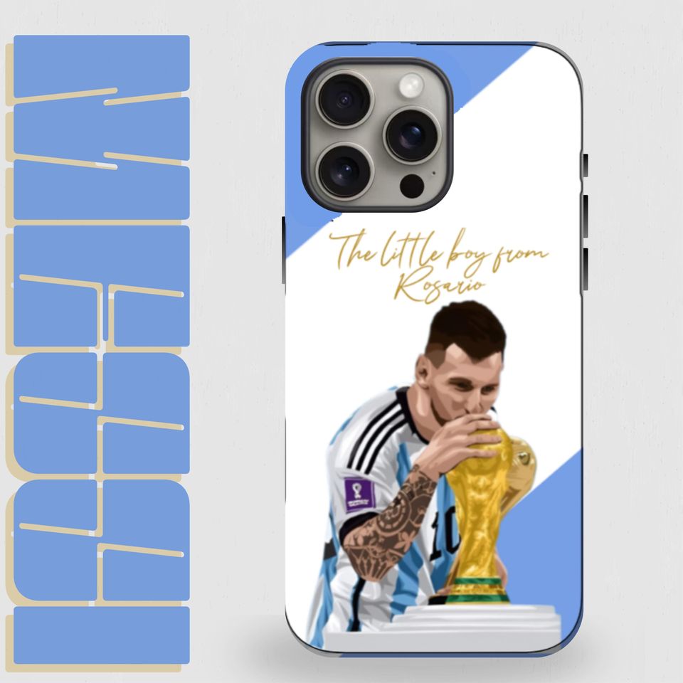 Lionel Messi Argentina iPhone Case, Soccer Phone Cover