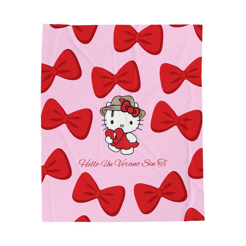 Hello Kitty x Bad Bunny Un Verano Sin Ti Throw Blanket