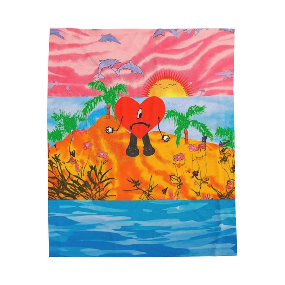 Bad Bunny Throw Blanket
