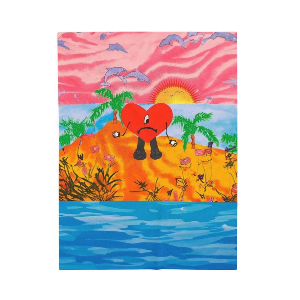 Bad Bunny Throw Blanket
