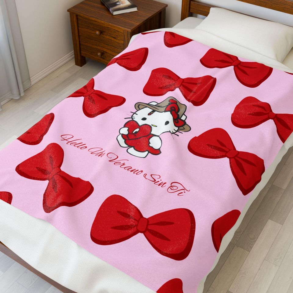 Hello Kitty x Bad Bunny Un Verano Sin Ti Throw Blanket