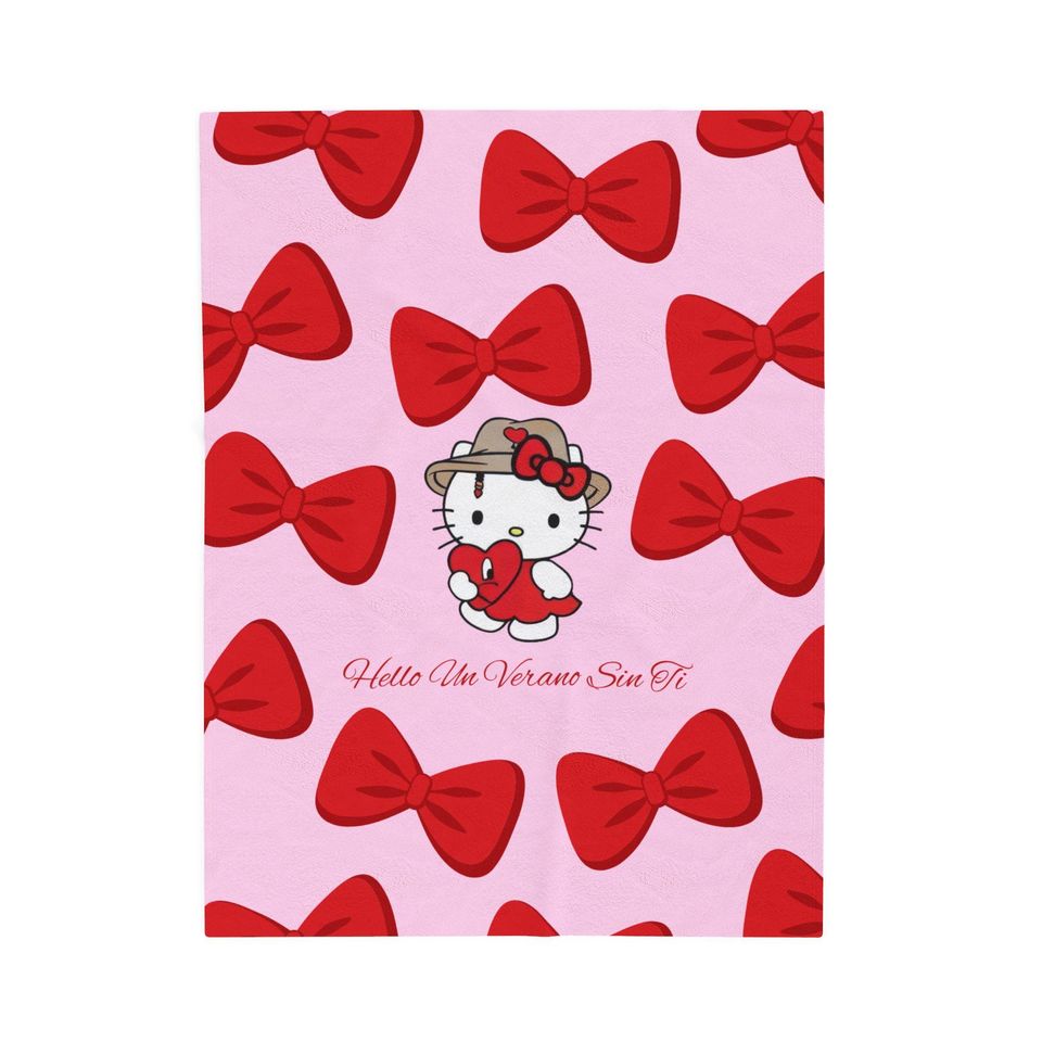 Hello Kitty x Bad Bunny Un Verano Sin Ti Throw Blanket