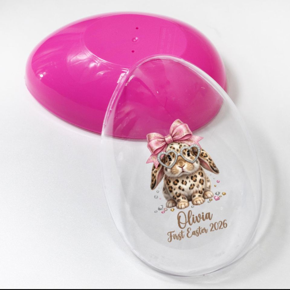 Personalized First Easter 2026 Jumbo Egg: Custom Name