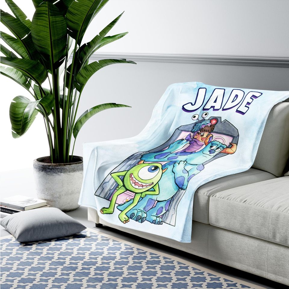 Customized Monsters Inc Blanket, Disney Monsters Inc Blanket