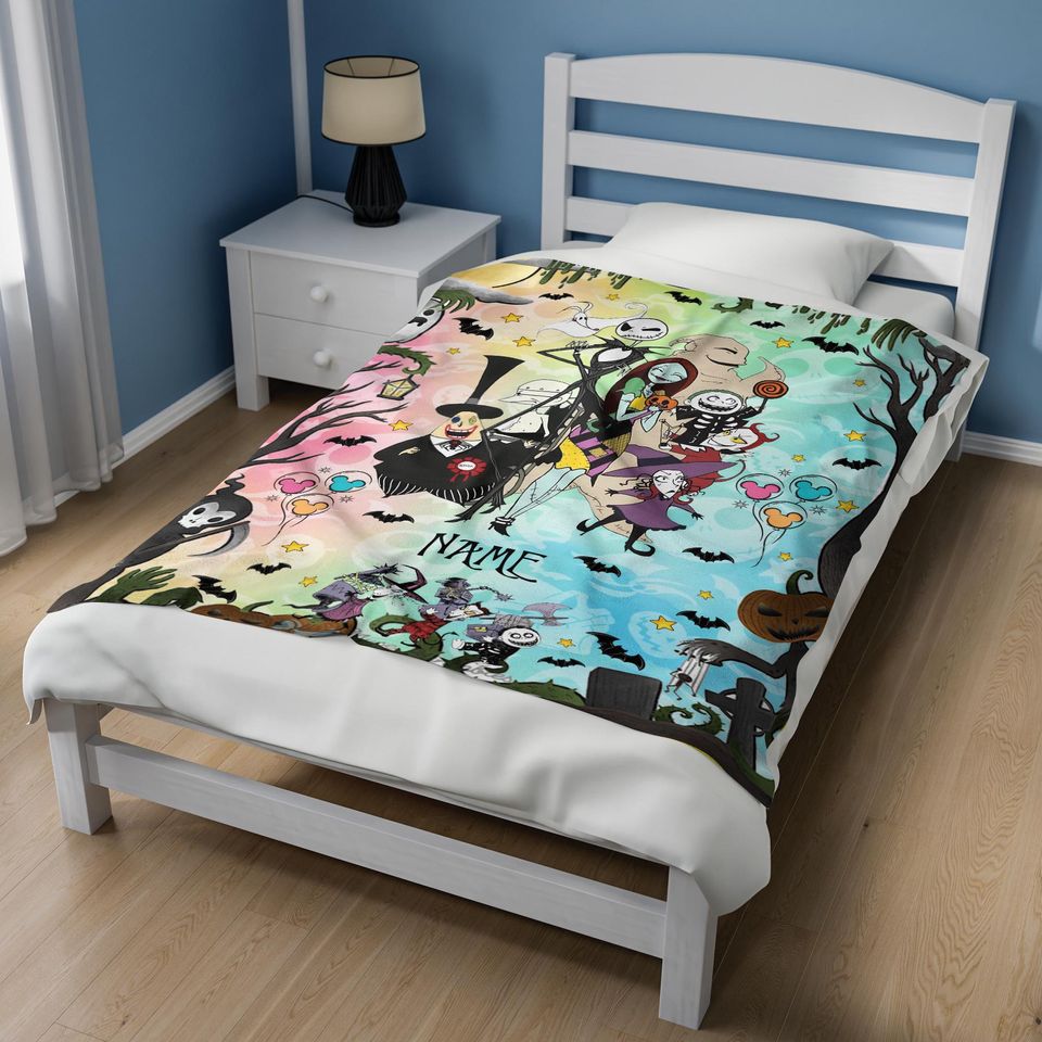 Personalized Disney The Nightmare Before Christmas Blanket