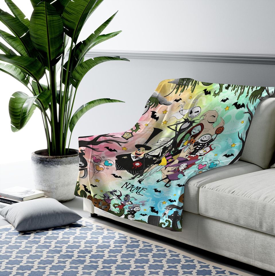 Personalized Disney The Nightmare Before Christmas Blanket