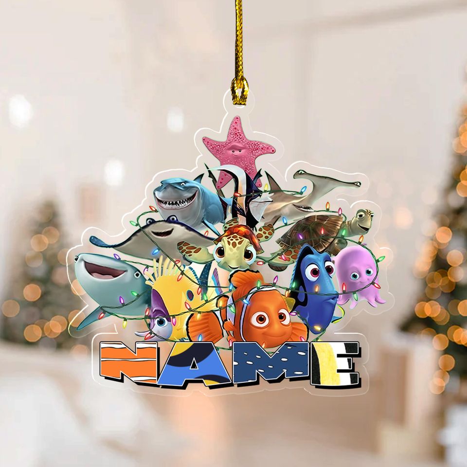 Customized Finding Nemo Ornament, Disney Fish Nemo Christmas Ornament