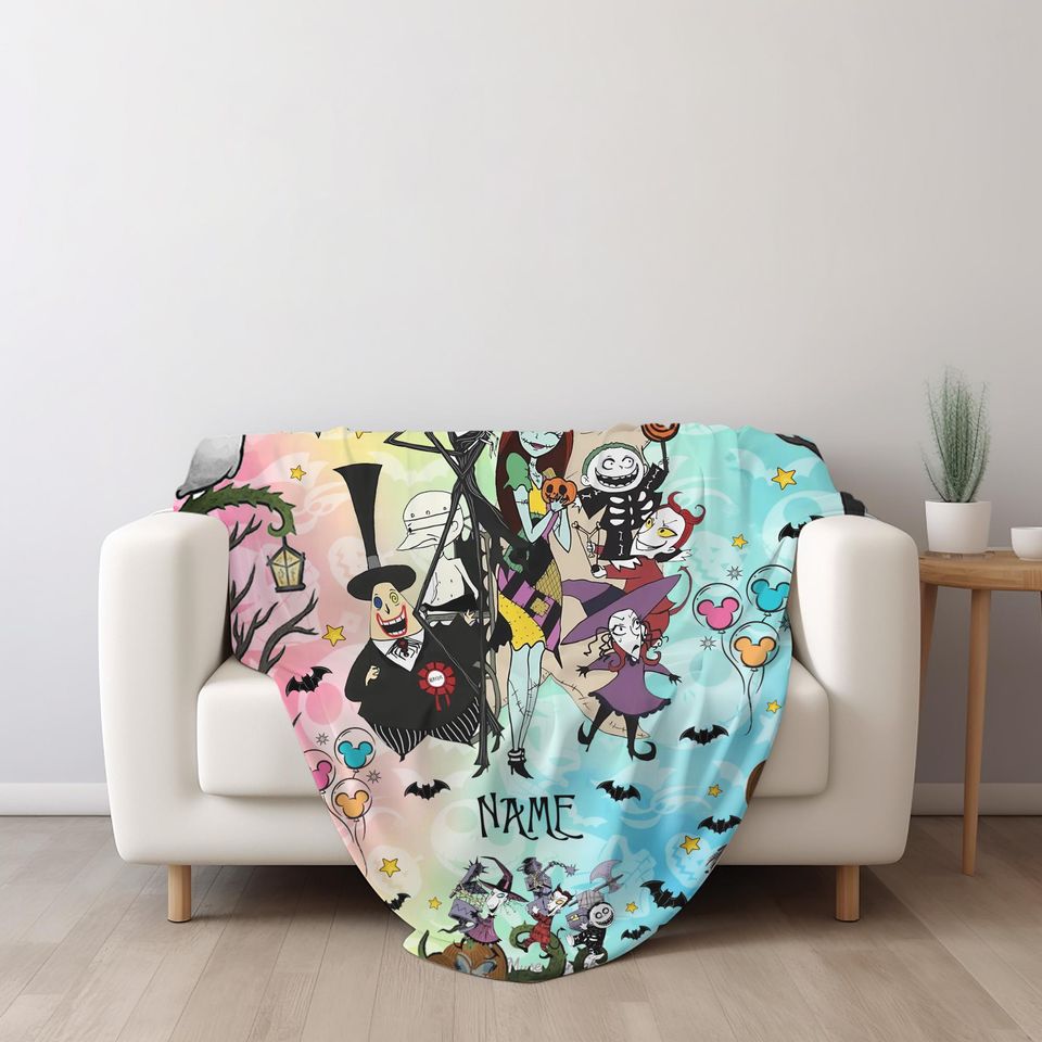 Personalized Disney The Nightmare Before Christmas Blanket