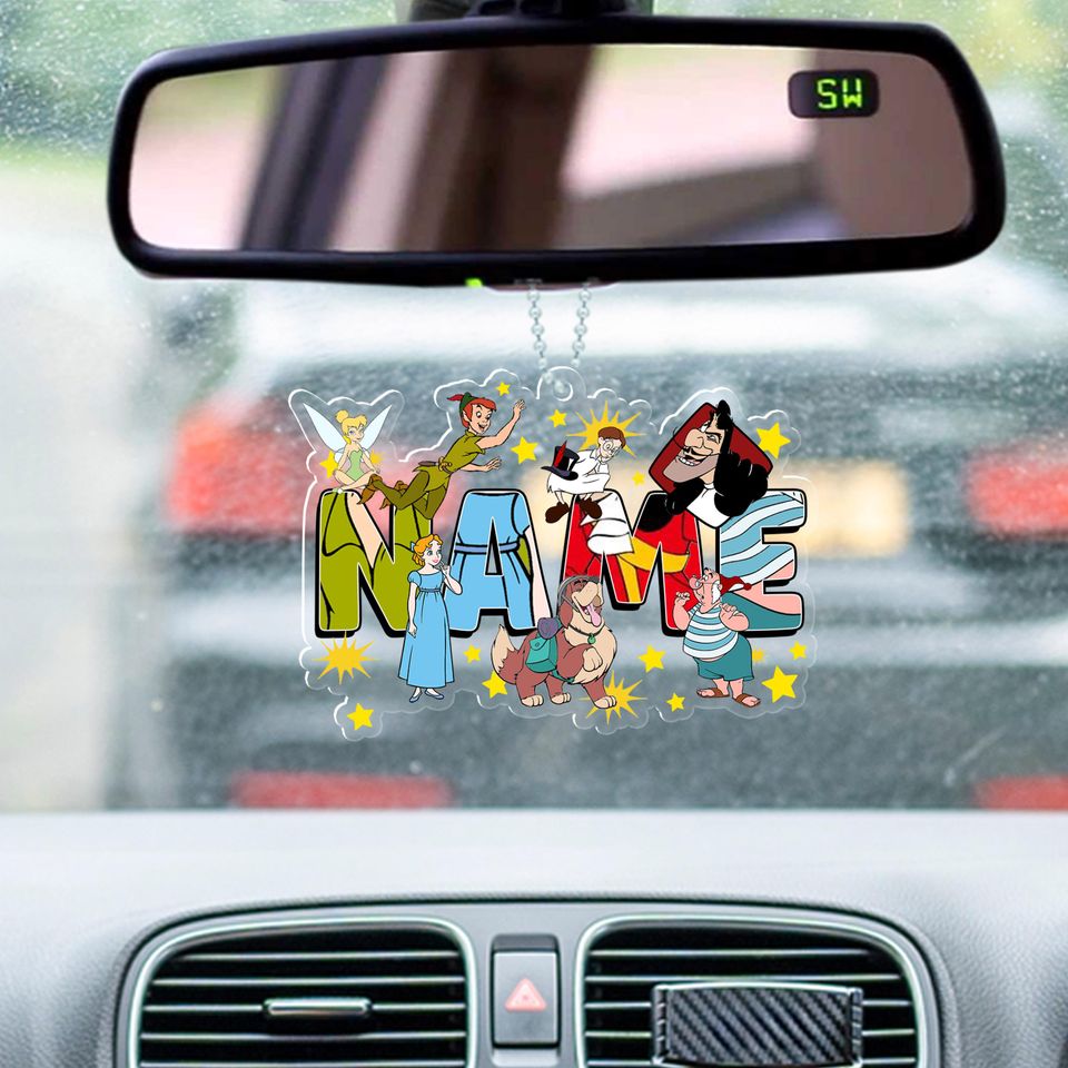 Personalized Peter Pan Christmas Ornament, Tinker Bell Customized 2024 Christmas Tree Decor