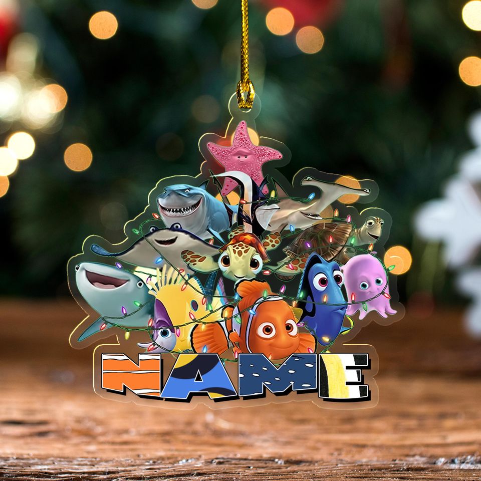 Customized Finding Nemo Ornament, Disney Fish Nemo Christmas Ornament