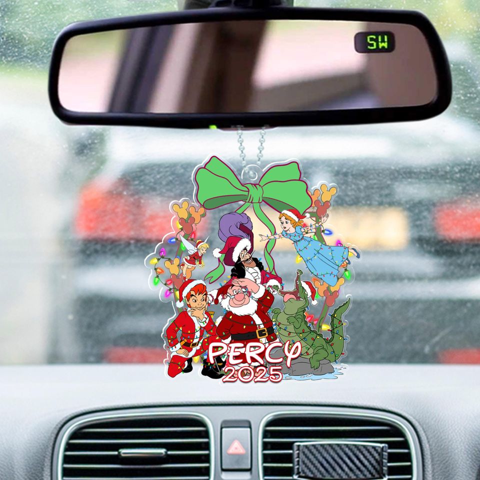 Personalized Peter Pan Christmas Ornament, Tinker Bell Customized 2025 Christmas Tree Decor