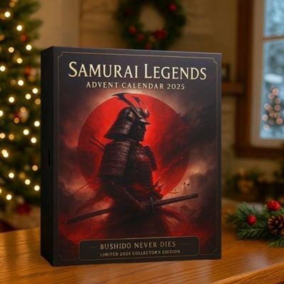Samurai Advent Calendar 2025, Japanese Warrior Themed X-Mas Countdown