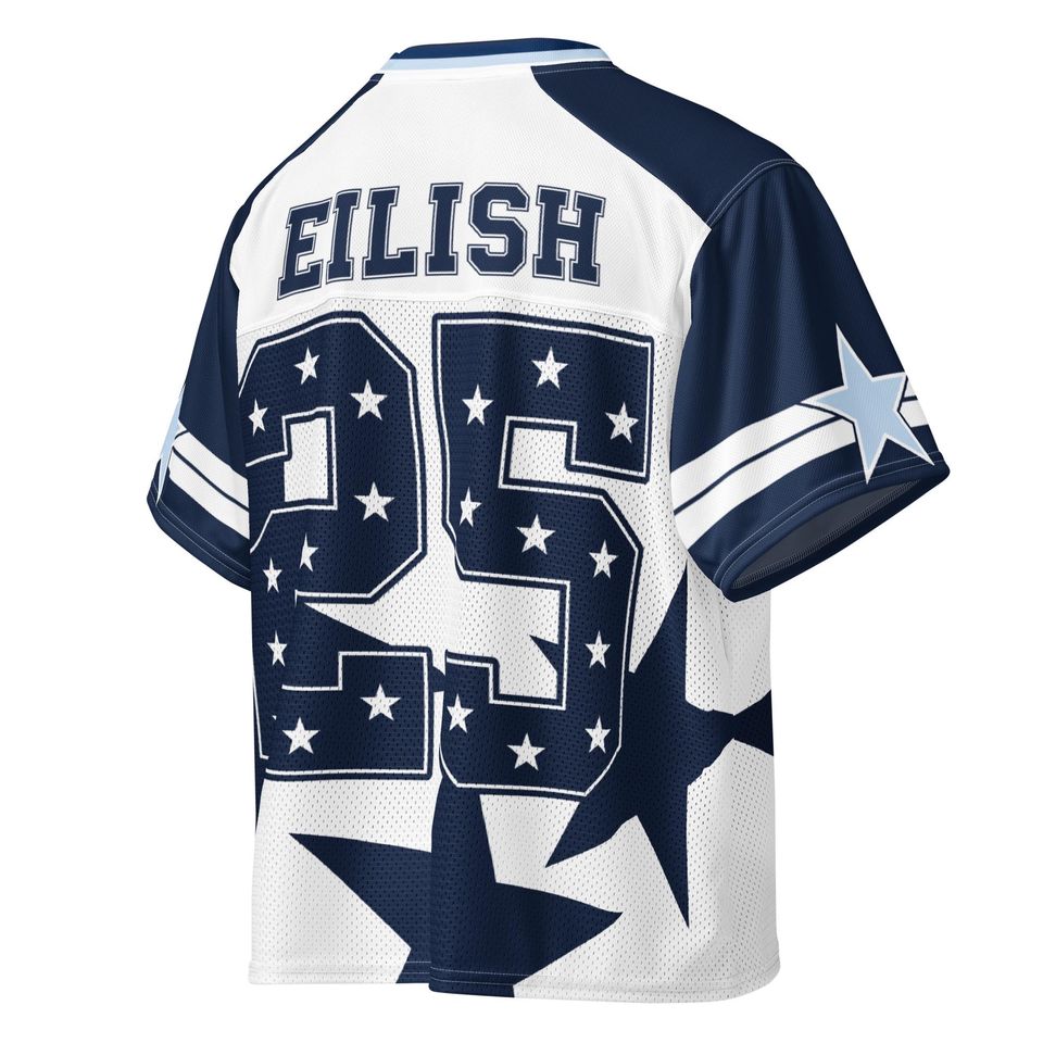 Album Inspired Silky and Mesh Fabric Boxy Jersey, Concert Jersey