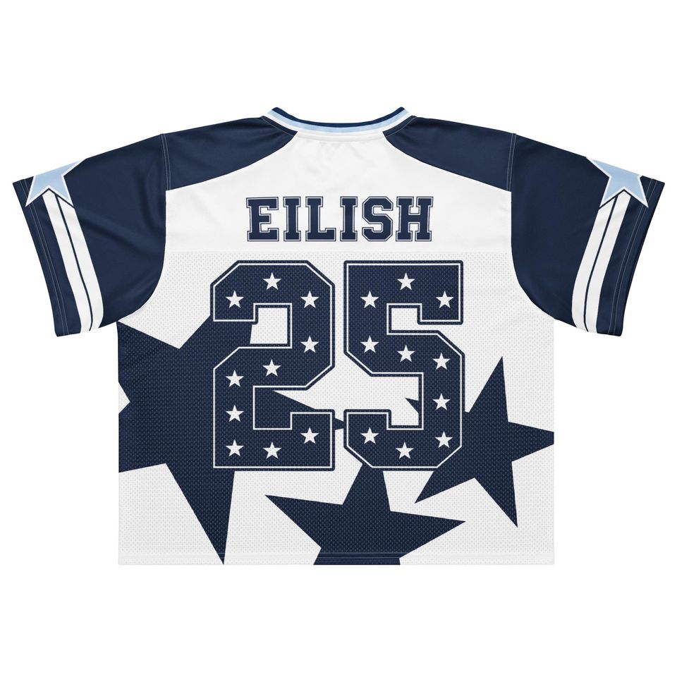 Album Inspired Silky and Mesh Fabric Boxy Jersey, Concert Jersey