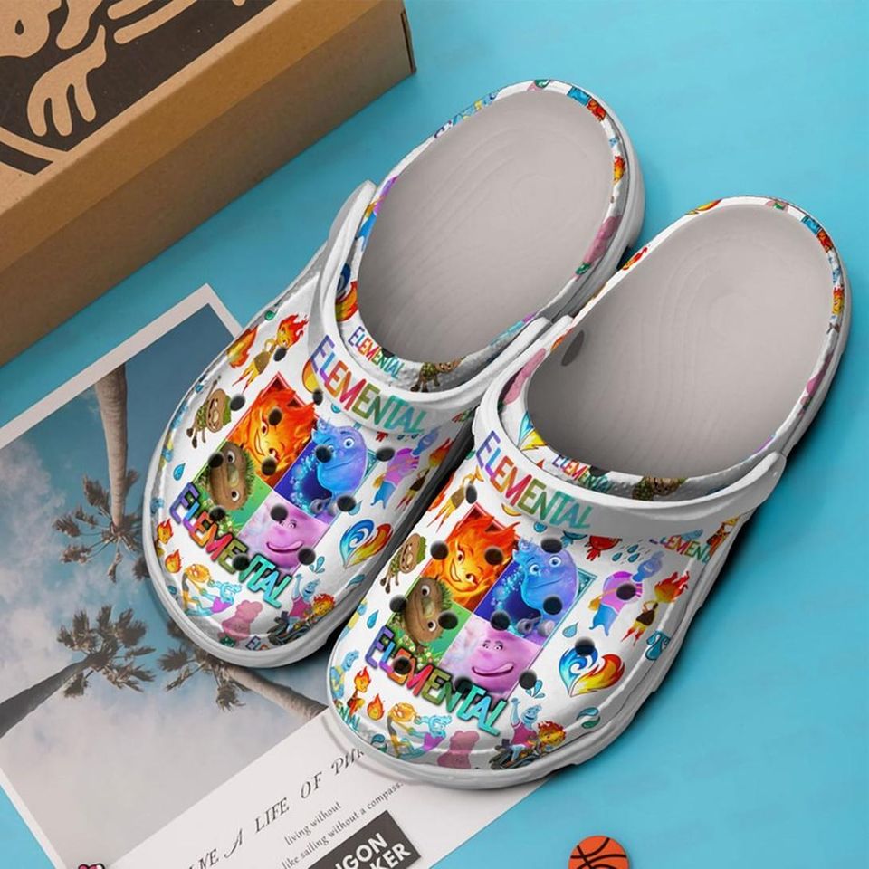 Elemental Movie Clogs Shoes, Disneyland Elemental, Pixar Elemental Clog Shoes, Elemental Movie Inspired