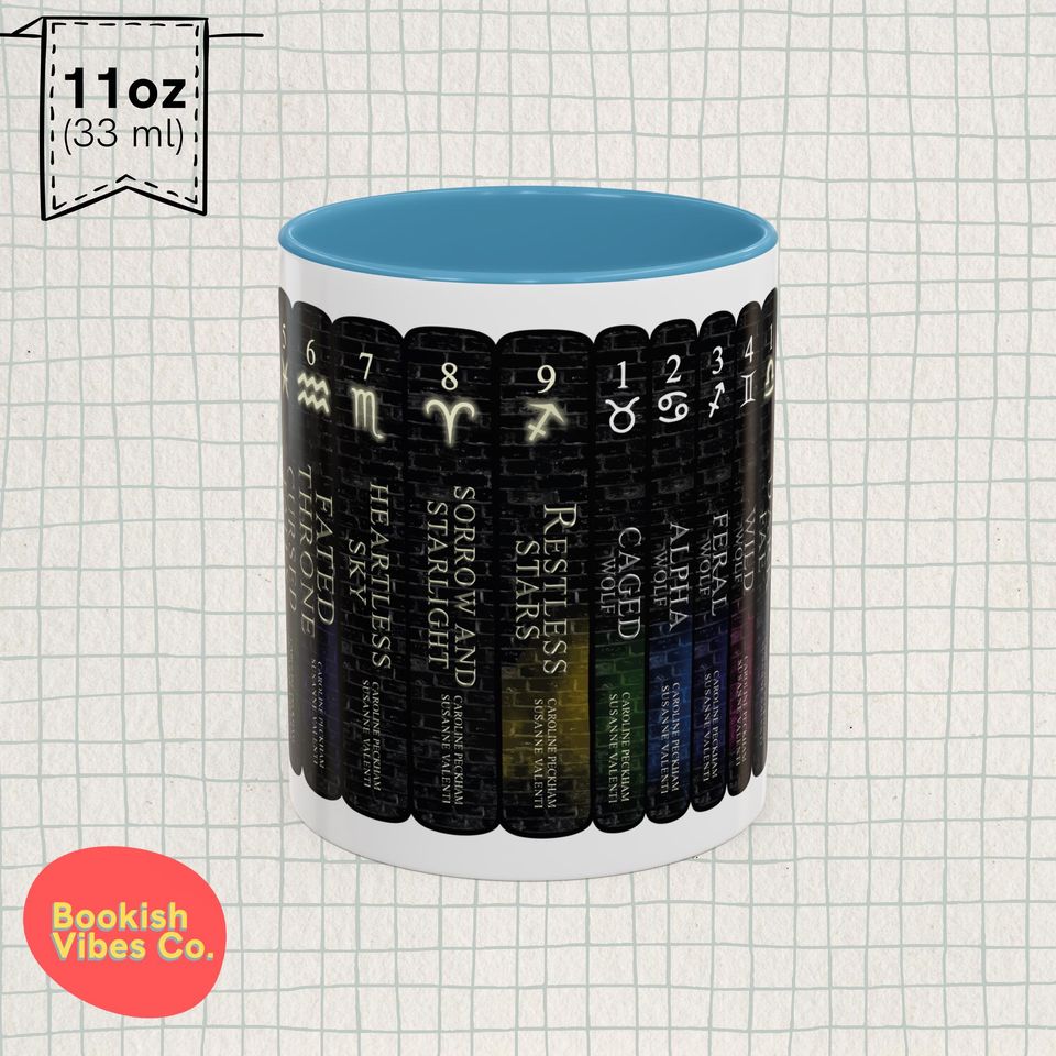 Zodiac Academy Book Spine Mug: Dark Academia Fantasy Gift