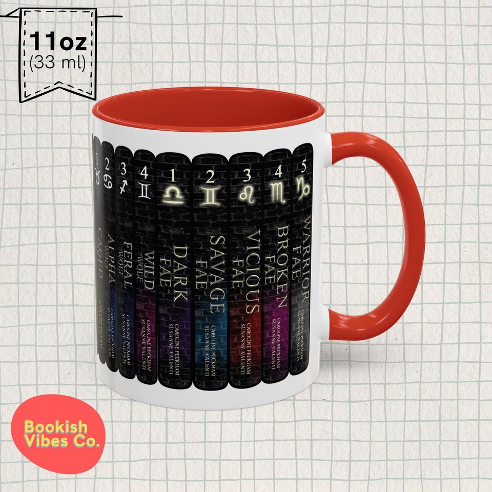 Zodiac Academy Book Spine Mug: Dark Academia Fantasy Gift