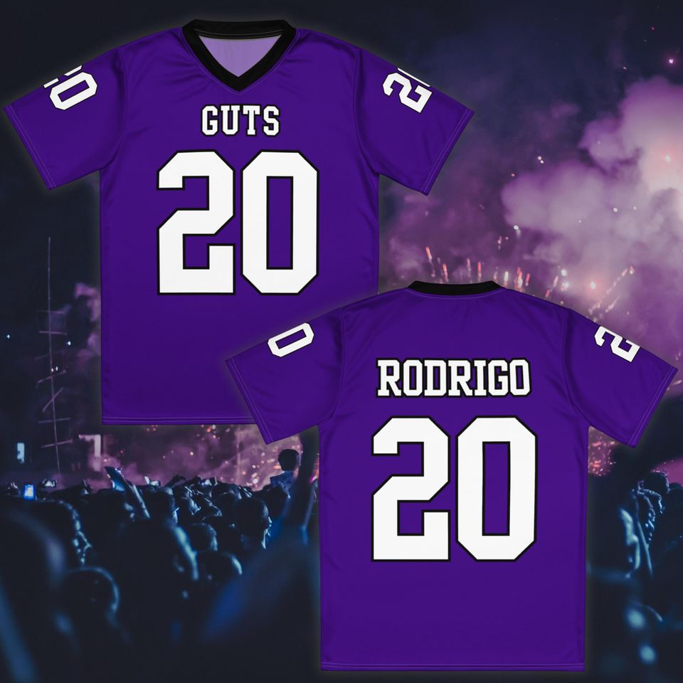 Guts Tour Jersey, Customizable Concert Y2k Jersey