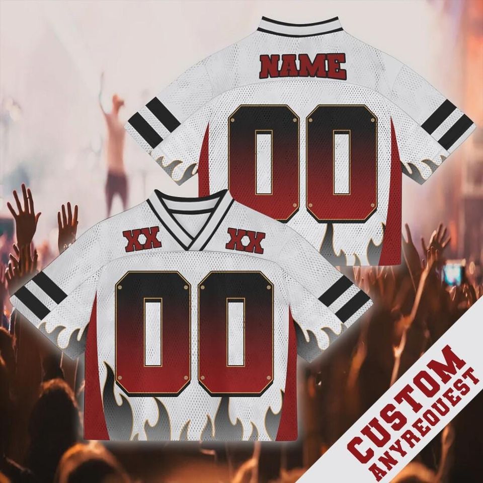 Chris Brown Breezy Bowl Customized Name And Number Fire Red Mesh Croptop Baseball Jersey