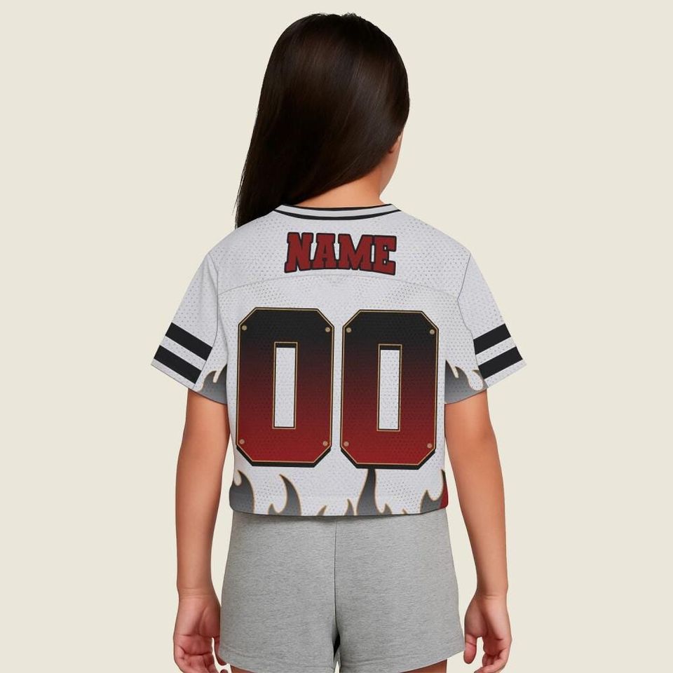 Chris Brown Breezy Bowl Customized Name And Number Fire Red Mesh Croptop Baseball Jersey