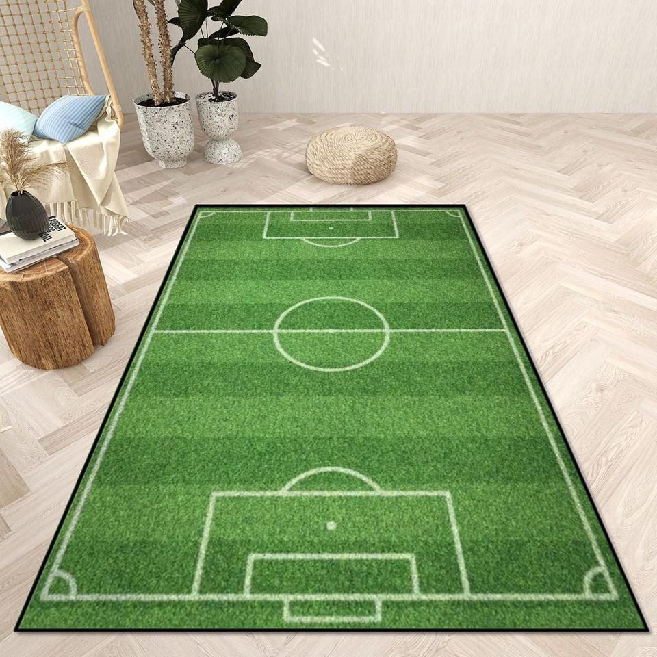 Soccer Field Room Rug