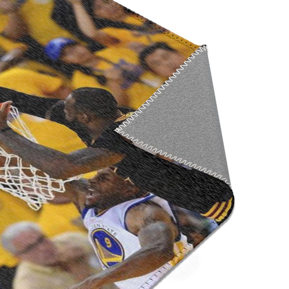 Lebron James Green 7 Block Room Rug