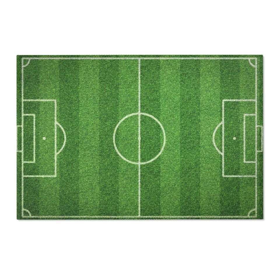 Soccer Field Room Rug